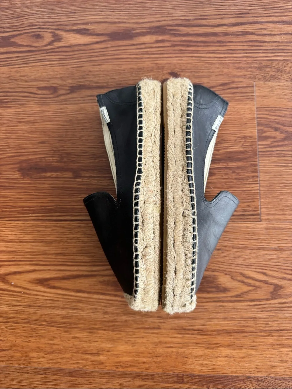 Soludos black leather